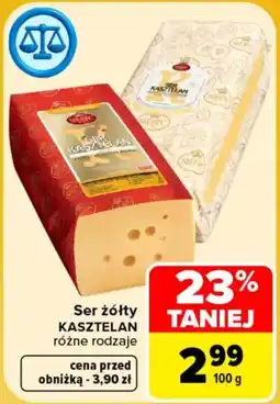 Carrefour Ser żółty KASZTELAN oferta