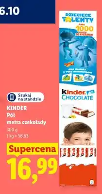 Lidl Czekolada Kinder Pół metra czekolady oferta