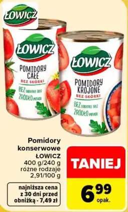Carrefour Pomidory konserwowe Łowicz oferta