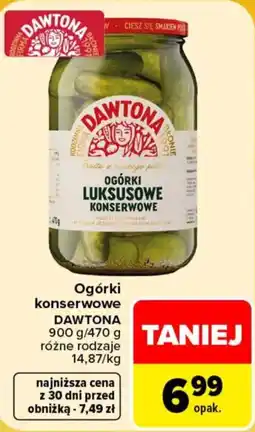 Carrefour Ogórki konserwowe Dawtona oferta