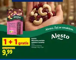 Lidl Mieszanka orzechów nerkowca i żurawiny Alesto oferta