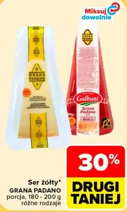 Carrefour Ser żółty grana padano oferta