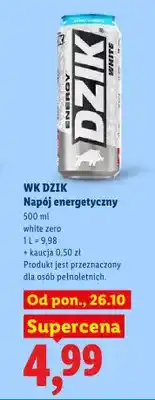 Lidl Napój energetyczny WK Dzik White Zero oferta