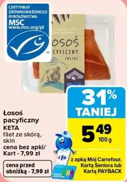 Carrefour Łosoś Pacyficzny Keta oferta