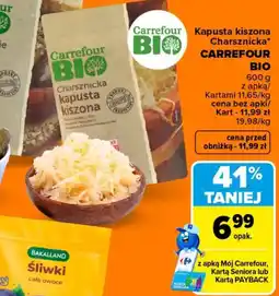 Carrefour Kapusta kiszona Charsznickie Carrefour Bio oferta