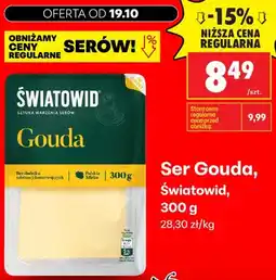 Biedronka Ser gouda w plastrach Światowid oferta