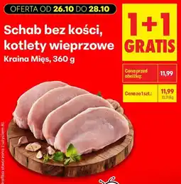Biedronka Schab bez kości kotlety wieprzowe Kraina Mięs oferta