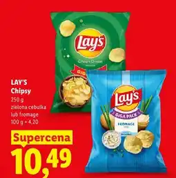 Lidl Chipsy Lay's zielona cebulka oferta