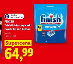 Lidl Tabletki do zmywarki Finish Power All in 1 Lemon oferta