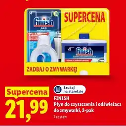 Lidl Płyn do czyszczenia i odświeżacz do zmywarki Finish 2-pak oferta