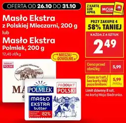 Biedronka Masło ekstra z Polskiej Mleczarni oferta