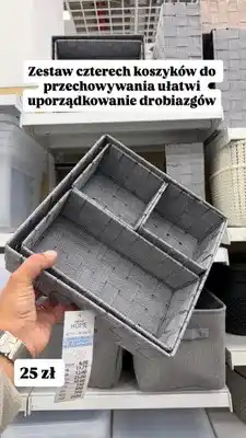 Pepco Zestaw koszyków do przechowywania Pepco Home oferta
