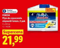 Lidl Płyn do czyszczenia zmywarki lemon Finish 2-pak oferta