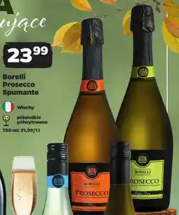 Netto Wino musujące Borelli Prosecco Spumante półsłodkie oferta