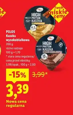 Lidl Kaszka wysokobiałkowa z cynamonem Pilos High Protein oferta