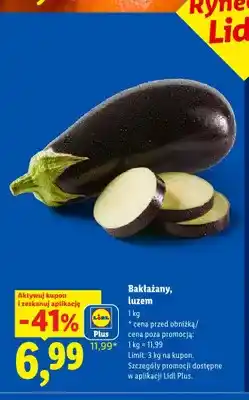Lidl Bakłażany luzem Rynek Lidla oferta