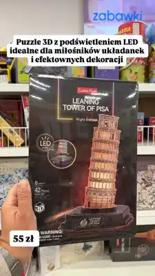 Pepco Puzzle 3D CubicFun Leaning Tower of Pisa Night Edition oferta