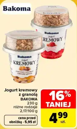 Carrefour Jogurt kremowy BAKOMA oferta