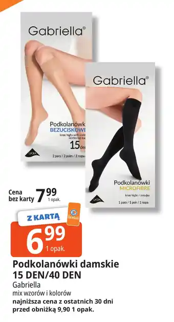 Podkolanówki damskie Gabriella