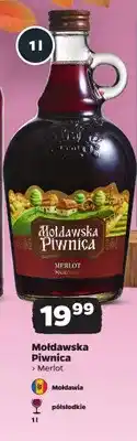 Netto Wino czerwone półsłodkie Mołdawska Piwnica Merlot oferta