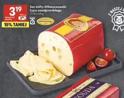 Delikatesy Centrum Ser żółty Włoszczowski typu szwajcarskiego oferta