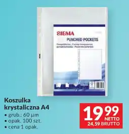 Makro Koszulka krystaliczna A4 SIGMA oferta