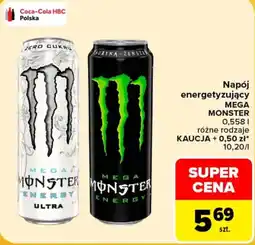 Carrefour Napój energetyzujący MEGA MONSTER oferta