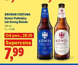 Lidl Piwo Komes Strong Blonde oferta