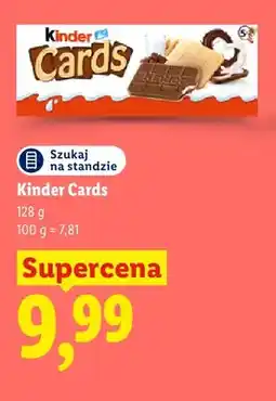 Lidl Ciastka Kinder Cards oferta