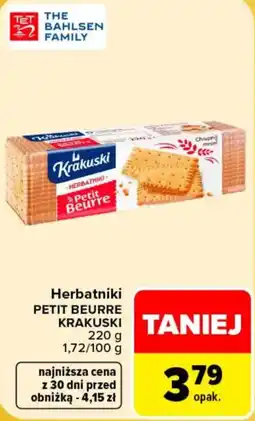 Carrefour Herbatniki Petit Beurre Krakuski oferta
