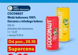 Lidl Woda kokosowa 100% tłoczona z młodego kokosa ananasowa Coconaut oferta