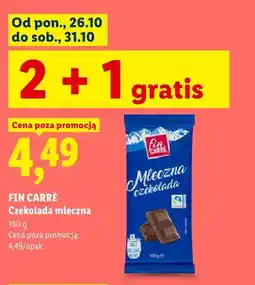 Lidl Czekolada mleczna Fin Carré oferta