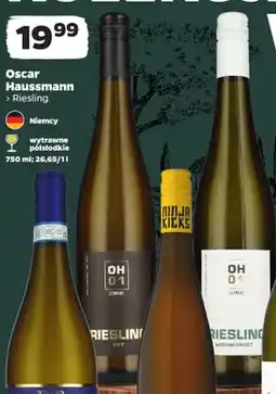 Netto Wino białe Oscar Haussmann Riesling wytrawne oferta