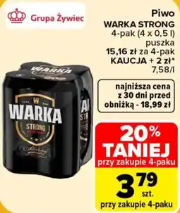 Carrefour Piwo Warka Strong oferta