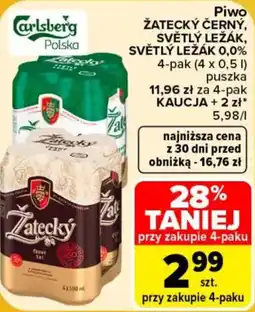 Carrefour Piwo Żatecký Černý oferta