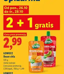 Lidl Deser chia Łowicz Szczęście brzoskwinia marakuja oferta