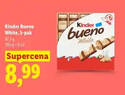 Lidl Kinder Bueno White 5-pak oferta
