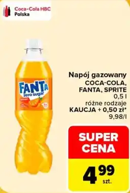 Carrefour Napój gazowany FANTA zero sugar oferta
