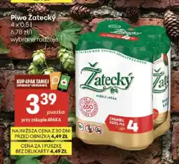 Delikatesy Centrum Piwo Žatecký Světlý Ležák 4-pak oferta