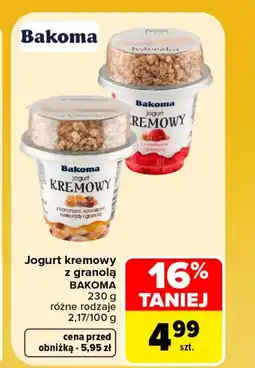 Carrefour Jogurt Bakoma oferta