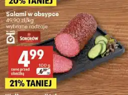 Delikatesy Centrum Salami w obsypce Sokołów oferta