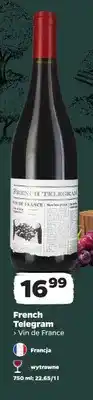 Netto Wino czerwone wytrawne French Telegram Vin de France oferta