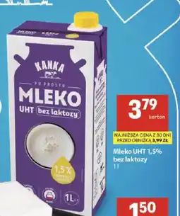 Delikatesy Centrum Mleko UHT bez laktozy Kanka 1,5% oferta