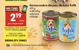 Delikatesy Centrum Karma mokra dla psa Tofik oferta