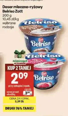 Delikatesy Centrum Deser mleczno-ryżowy Belriso Zott oferta