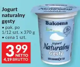 Makro Jogurt Naturalny Gęsty Bakoma oferta