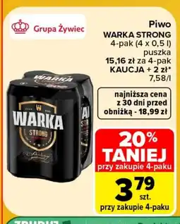 Carrefour Piwo Warka Strong oferta