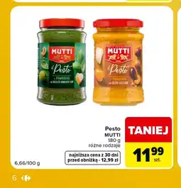Carrefour Market Pesto Mutti oferta