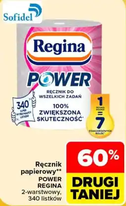 Carrefour Ręcznik papierowy power regina oferta