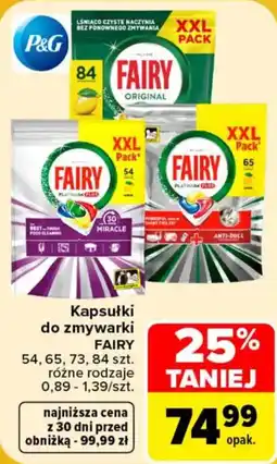Carrefour Kapsułki do zmywarki FAIRY oferta